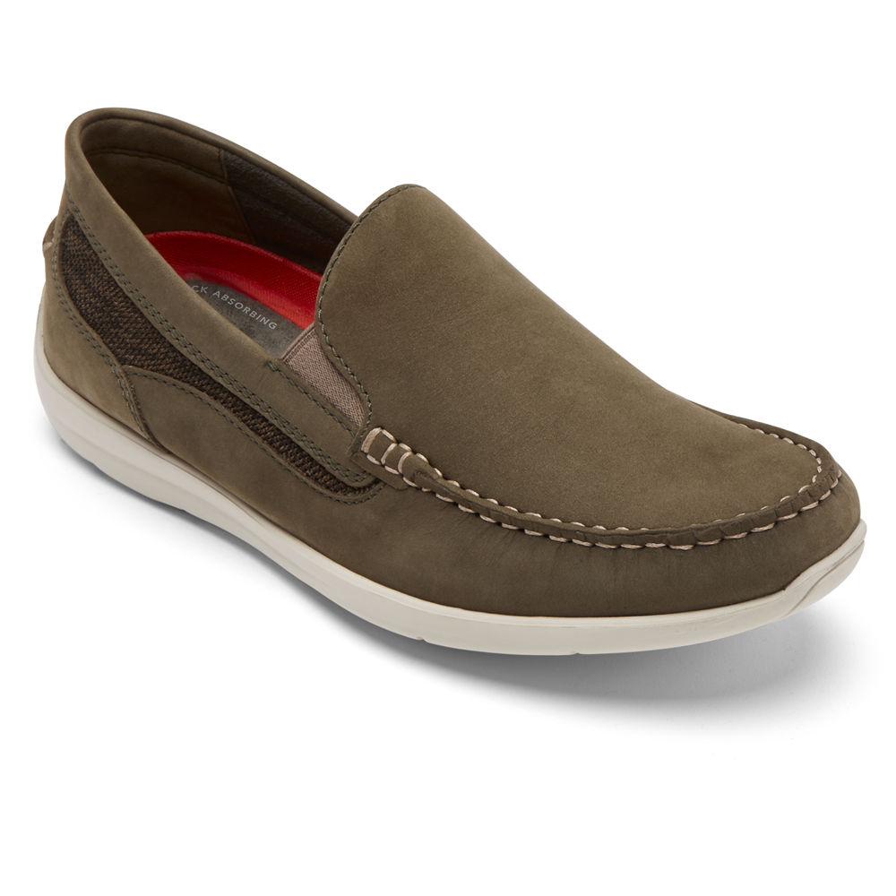 Rockport Slip-On For Mens Dark Olive - Cullen Venetian - JK6892570